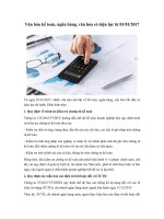 Văn bản kế toán, ngân hàng, văn hóa có hiệu lực từ 01/01/2017