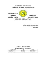 Chiến lược marketing mix 7p của Apple