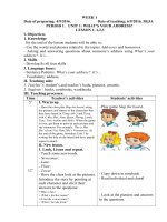 Giáo án tiếng anh lớp 5 file word