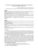 GIÁ TRỊ CỦA CHỤP CLVT 64 DÃY TRONG CHẨN ĐOÁN BẤT THƢỜNG GIẢI PHẪU CẦU CƠ ĐỘNG MẠCH VÀNH