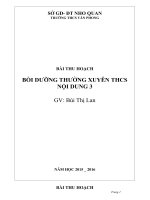 BAI THU HOACH boi duong thuong xuyen THPT noi dung 3