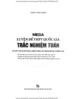 Bộ đề thi trắc nghiệm môn toán ôn thi đại học của MEGABOOK