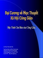 Đại Cương Về Học Thuyết Xã Hội Công Giáo