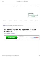 Bộ đề thi, đáp án đại học môn toán các khối  2008