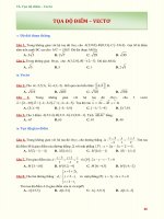 07A  tọa độ điểm   VECTOR 