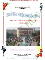 150 câu trắc nghiệm khối nón cơ bản có đáp án _DT7