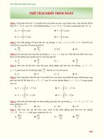 03D  THỂ TÍCH KHỐI TRÒN XOAY 