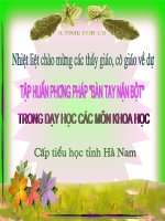 Phương Pháp Bàn Tay Nặn Bột Trong Dạy Học Các Môn Khoa Học Cấp Tiểu Học