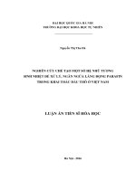 Nghiên cứu chế tạo một số hệ nhũ tương sinh nhiệt để xử lý, ngăn ngừa lắng đọng parafin trong khai thác dầu thô ở Việt Nam