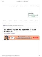 Bộ đề thi, đáp án đại học môn toán các khối  2010