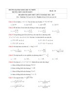  51  (XEM THỬ) THPT chuyên KHTN, HN năm 2017 lần 1   có lời giải 