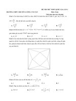 4  (XEM THỬ)   THPT chuyên lương văn tụy lần 1   file word    có lời giải 