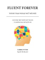 Thành thạo ngoại ngữ mãi mãi