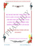 200 Đề thi thử THPT quốc gia có lời giải chi tiết