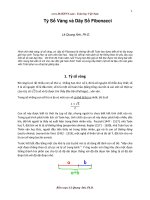 Tỉ số vàng và dãy số Fibonacci