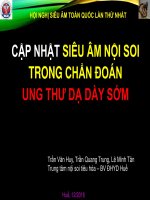 Siêu âm nội soi trong chẩn đoán ung thư dạ dày sớm