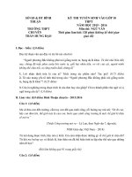 KỲ THI TUYỂN SINH VÀO LỚP 10 THPT môn ngữ Văn _DT7 high quality