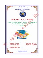 Phân tích tình hình sử dụng đất nông nghiệp tại xã Quang Lộc – huyện Can Lộc – tỉnh Hà Tĩnh