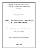 Vai trò đội ngũ trí thức Thành phố Hồ Chí Minh trong gia đoạn hiện nay (2)