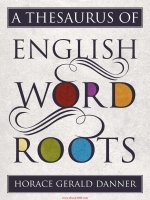 A thesaurus of english word roots