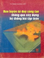 Rèn luyện tư duy sáng tạo thông qua xây dựng hệ thống bài tập toán 