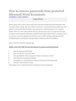 Phá bỏ pass file ms word