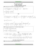 BÀI TẬP VỀ LŨY THỪA DẠNG : RÚT GỌN