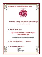 DẠY học THEO CHỦ đề TÍCH hợp ngữ văn 11 chủ đề học “THU điếu” QUA TRẢI NGHIỆM THỰC tế tại QUÊ HƯƠNG ÔNG 