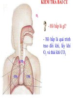 tích hợp liên môn giảng dạy sinh học 8 bài 22 “ vệ sinh hô hấp 