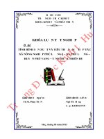 Tình hình sản xuất và tiêu thụ nấm ở Hợp tác xã nông nghiệp I – xã Phú Lương – huyện Phú Vang – tỉnh Thừa Thiên Huế