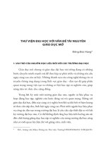 Thư viện đại học với vấn đề tài nguyên giáo dục mở