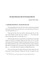 Tài nguyên học tập và tài nguyên số