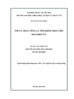 Tối ưu hóa công cụ tìm kiếm (SEO) cho báo điện tử