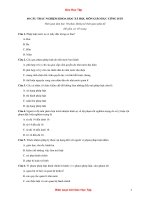 40 câu trắc nghiệm khoa học xã hội, môn giáo dục công dân