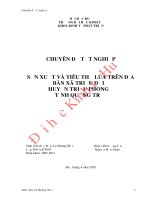 Sản xuất và tiêu thụ lúa trên đại bàn xã Triệu Đại, huyện Triệu Phong, tỉnh Quảng Trị