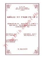 Xuất phát từ những vấn đề trên, tác giả nghiên cứu đã quyết định lựa chọn đề tài Đánh giá chất lượng dịch vụ lưu trú tại khu nghỉ dưỡng Pilgrimage Village (Làng Hành Hương