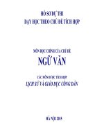 Tích hợp lịch sử, giáo dục công dân NGỮ văn 11 bài “văn tế nghĩa sĩ cần giuộc” của nguyễn đình chiểu 