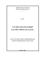 Văn hóa doanh nghiệp tại Viễn thông Hà Giang