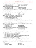 Đề thi thử THPT quốc gia môn giáo dục công dân