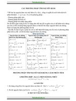 Phương pháp tính nguyên hàm và tích phân 