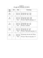 Giao an lop 1 tuan 14 buoi chieu 