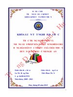 Thực trạng nghèo đói và những giải pháp xóa đói giảm nghèo cho đồng bào dân tộc Thái tại xã Châu Thuận, huyện Quỳ Châu, tỉnh Nghệ An