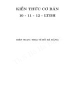 Tổng hợp lý thuyết toán lớp 10, 11 và lớp 12 luyện thi đại học
