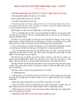 Đề cương triết học MácLênin