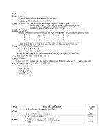 Đề thi học kì 2 toán lớp 7   có đáp án   đề số  (13) 