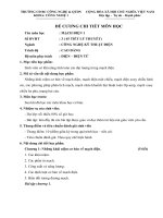 Đề cương chi tiết môn học Mạch điện (Trường cao đẳng bán công công nghệ và quản trị doanh nghiệp)