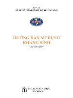 Hướng dẫn sử dụng kháng sinh 