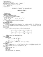 Đề thi học kì 2 toán lớp 7   có đáp án   đề số  (20) 