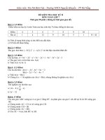 Đề thi học kì 2 toán lớp 7   có đáp án   đề số  (15) 