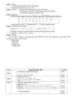 Đề thi học kì 2 toán lớp 7   có đáp án   đề số  (10) 